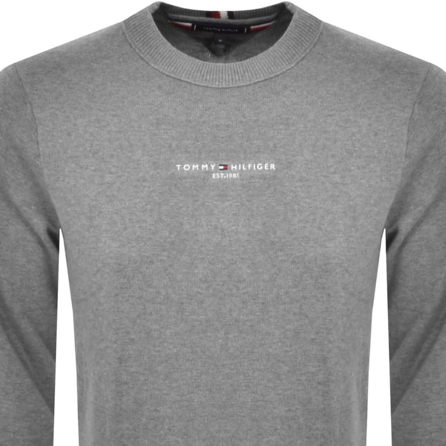 Tommy hilfiger grey logo sweatshirt top